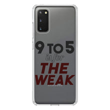 DistinctInk® Clear Shockproof Hybrid Case for Apple iPhone / Samsung Galaxy / Google Pixel - 9 to 5 Is For the Weak