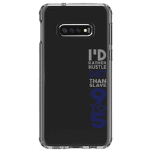 DistinctInk® Clear Shockproof Hybrid Case for Apple iPhone / Samsung Galaxy / Google Pixel - Rather Hustle 24/7 Than Slave 9 to 5