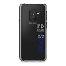DistinctInk® Clear Shockproof Hybrid Case for Apple iPhone / Samsung Galaxy / Google Pixel - Rather Hustle 24/7 Than Slave 9 to 5