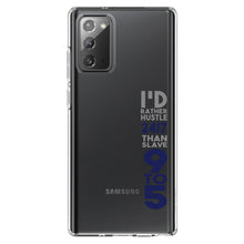 DistinctInk® Clear Shockproof Hybrid Case for Apple iPhone / Samsung Galaxy / Google Pixel - Rather Hustle 24/7 Than Slave 9 to 5