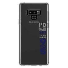 DistinctInk® Clear Shockproof Hybrid Case for Apple iPhone / Samsung Galaxy / Google Pixel - Rather Hustle 24/7 Than Slave 9 to 5