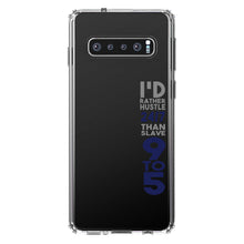 DistinctInk® Clear Shockproof Hybrid Case for Apple iPhone / Samsung Galaxy / Google Pixel - Rather Hustle 24/7 Than Slave 9 to 5