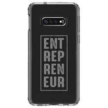 DistinctInk® Clear Shockproof Hybrid Case for Apple iPhone / Samsung Galaxy / Google Pixel - Entrepreneur Word Art