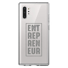 DistinctInk® Clear Shockproof Hybrid Case for Apple iPhone / Samsung Galaxy / Google Pixel - Entrepreneur Word Art
