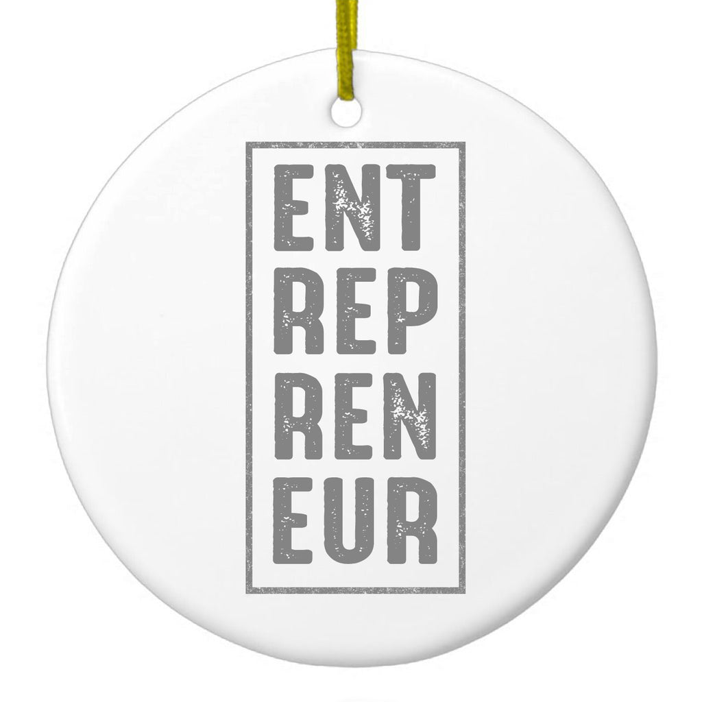 Entrepreneur Word Art Ceramic Ornament
