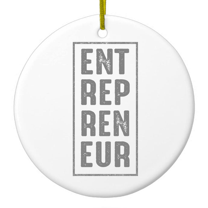 Entrepreneur Word Art Ceramic Ornament