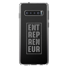 DistinctInk® Clear Shockproof Hybrid Case for Apple iPhone / Samsung Galaxy / Google Pixel - Entrepreneur Word Art