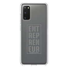 DistinctInk® Clear Shockproof Hybrid Case for Apple iPhone / Samsung Galaxy / Google Pixel - Entrepreneur Word Art