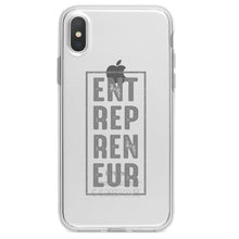 DistinctInk® Clear Shockproof Hybrid Case for Apple iPhone / Samsung Galaxy / Google Pixel - Entrepreneur Word Art
