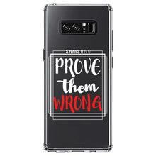 DistinctInk® Clear Shockproof Hybrid Case for Apple iPhone / Samsung Galaxy / Google Pixel - Prove Them Wrong