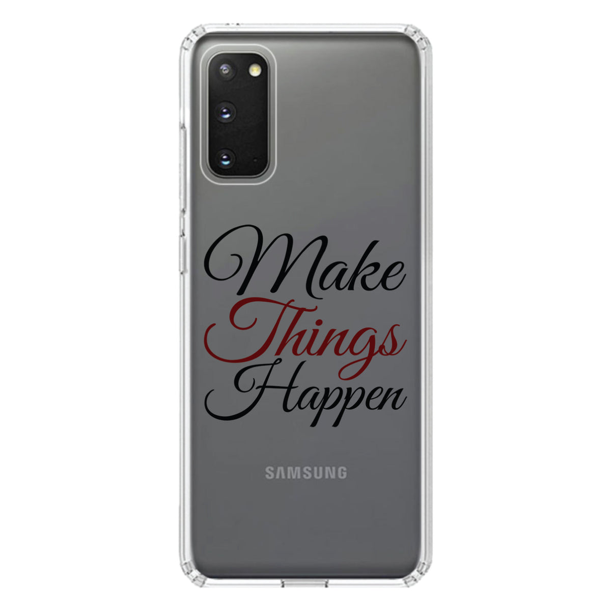 Make Things Happen Clear Shockproof iPhone Case, view 15