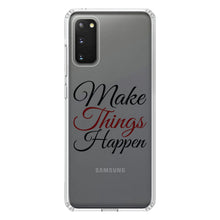 DistinctInk® Clear Shockproof Hybrid Case for Apple iPhone / Samsung Galaxy / Google Pixel - Make Things Happen