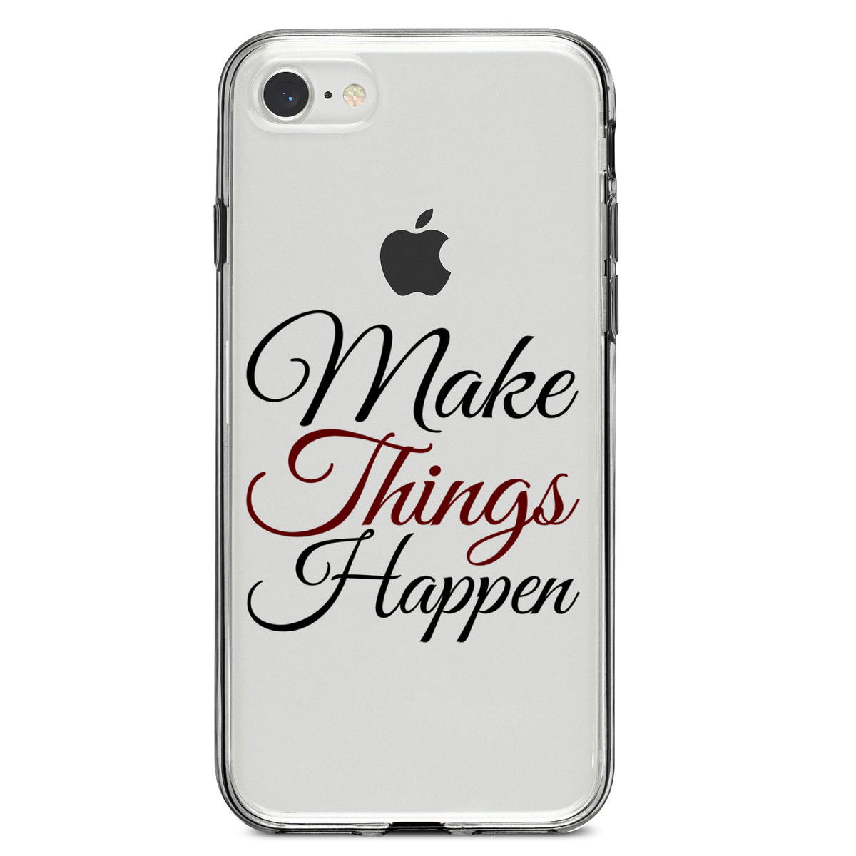 Make Things Happen Clear Shockproof iPhone Case, view 5