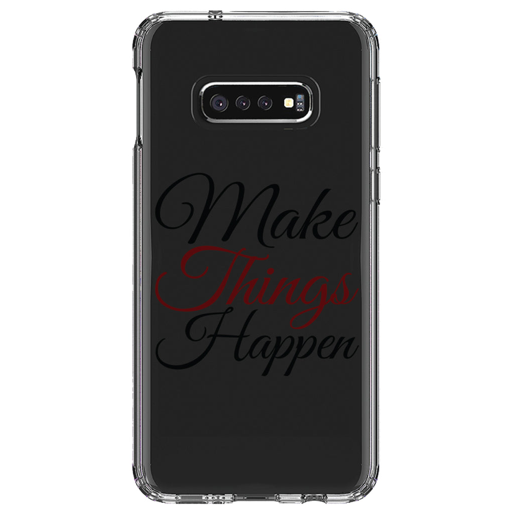 Make Things Happen Clear Shockproof iPhone Case, view 18
