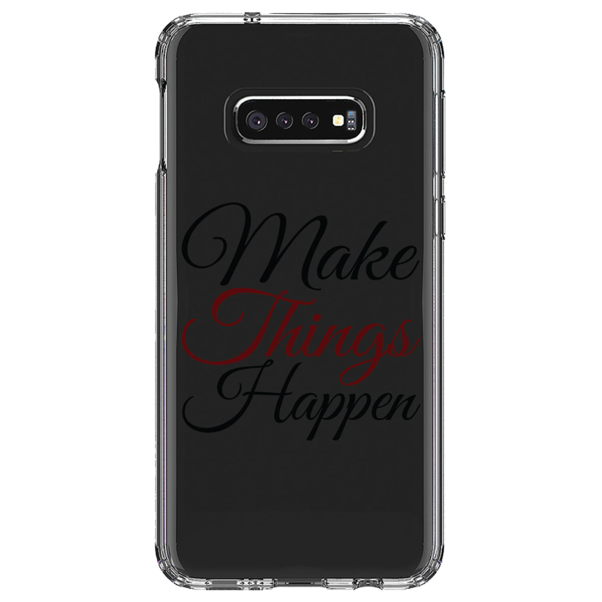 Make Things Happen Clear Shockproof iPhone Case, view 18