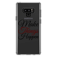 DistinctInk® Clear Shockproof Hybrid Case for Apple iPhone / Samsung Galaxy / Google Pixel - Make Things Happen