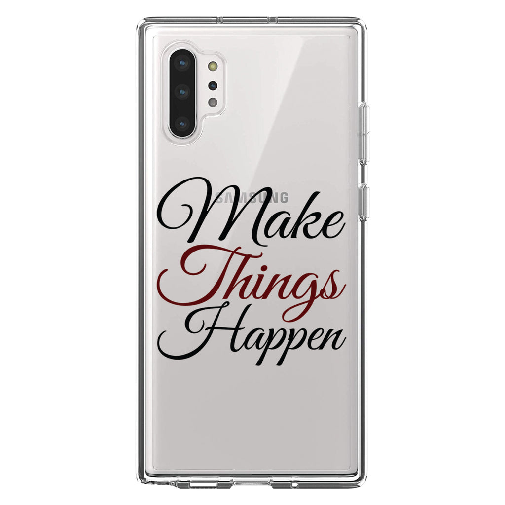 Make Things Happen Clear Shockproof iPhone Case, view 10