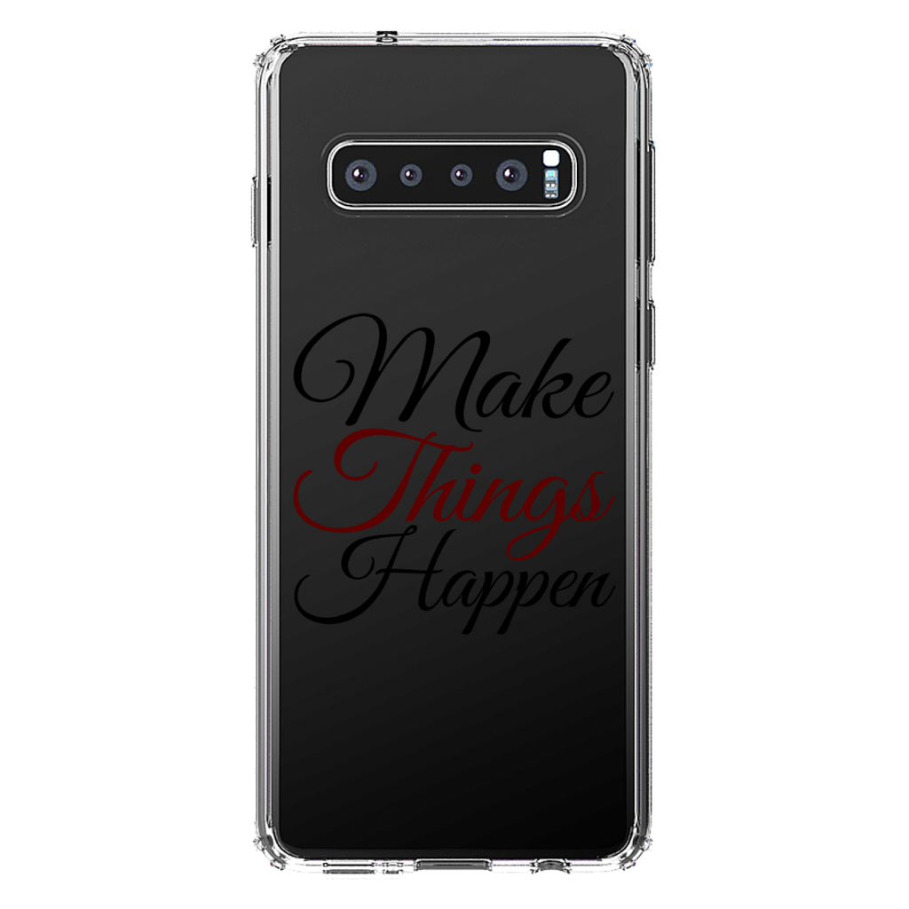 Make Things Happen Clear Shockproof iPhone Case, view 16