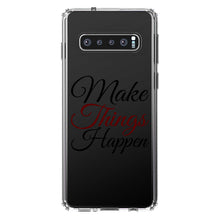 DistinctInk® Clear Shockproof Hybrid Case for Apple iPhone / Samsung Galaxy / Google Pixel - Make Things Happen