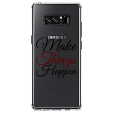 DistinctInk® Clear Shockproof Hybrid Case for Apple iPhone / Samsung Galaxy / Google Pixel - Make Things Happen
