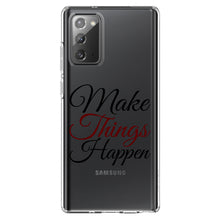 DistinctInk® Clear Shockproof Hybrid Case for Apple iPhone / Samsung Galaxy / Google Pixel - Make Things Happen
