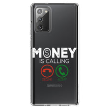 DistinctInk® Clear Shockproof Hybrid Case for Apple iPhone / Samsung Galaxy / Google Pixel - Money Is Calling Decline or Accept