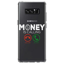 DistinctInk® Clear Shockproof Hybrid Case for Apple iPhone / Samsung Galaxy / Google Pixel - Money Is Calling Decline or Accept