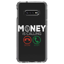 DistinctInk® Clear Shockproof Hybrid Case for Apple iPhone / Samsung Galaxy / Google Pixel - Money Is Calling Decline or Accept