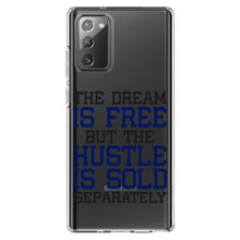DistinctInk® Clear Shockproof Hybrid Case for Apple iPhone / Samsung Galaxy / Google Pixel - The Dream is Free Hustle Sold Separately