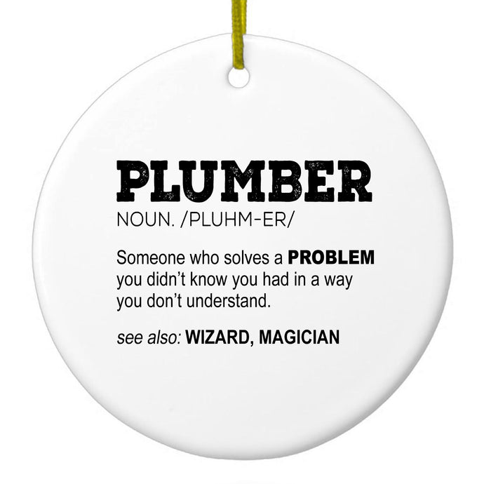 Solves A Problem Ceramic Ornament