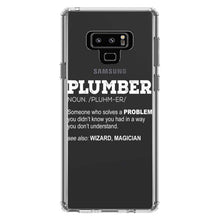 DistinctInk® Clear Shockproof Hybrid Case for Apple iPhone / Samsung Galaxy / Google Pixel - Plumber Definition - Solves A Problem