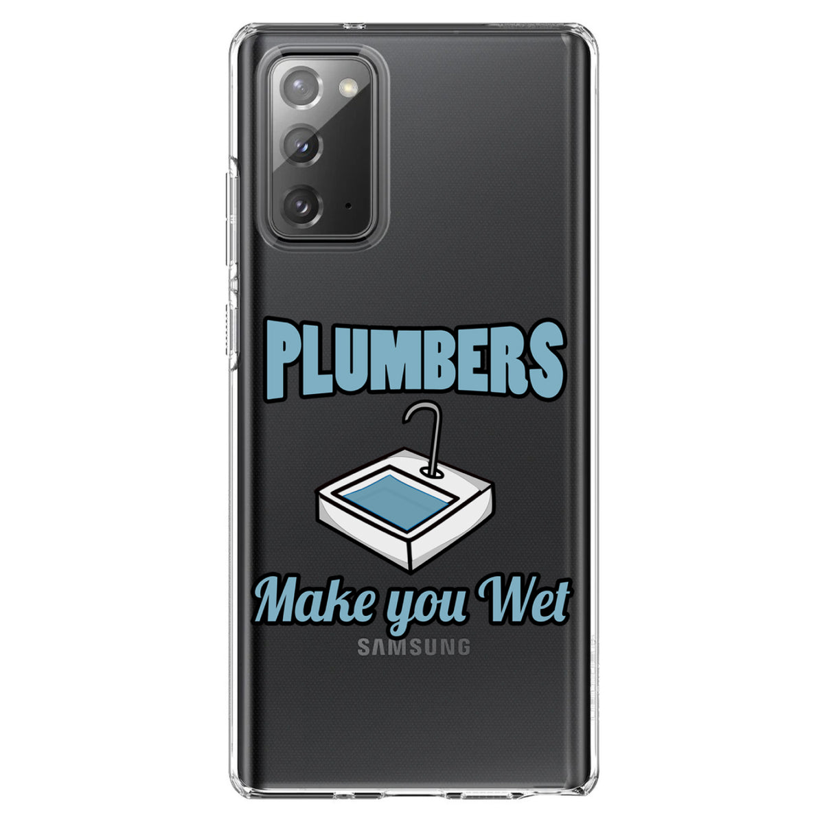 Plumbers Make You Wet Clear Shockproof iPhone Case, view 8