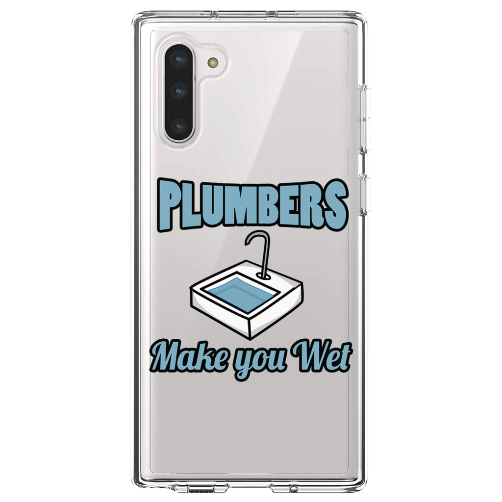 Plumbers Make You Wet Clear Shockproof iPhone Case, view 9