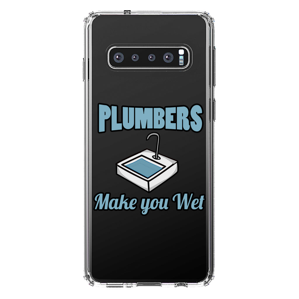 Plumbers Make You Wet Clear Shockproof iPhone Case, view 16