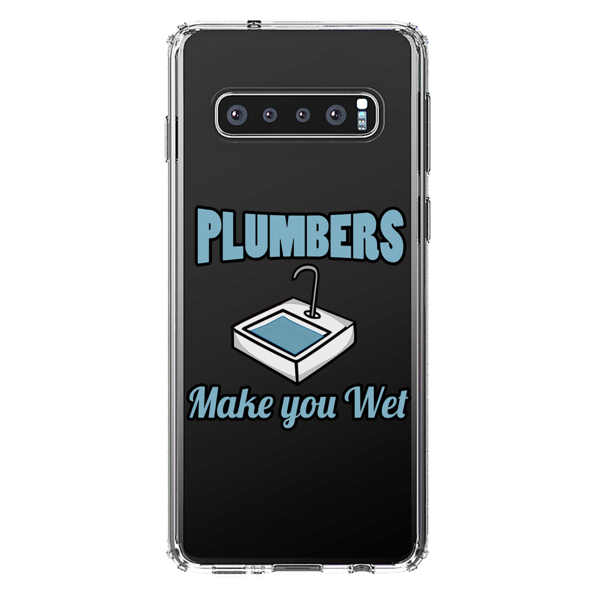 Plumbers Make You Wet Clear Shockproof iPhone Case, view 16
