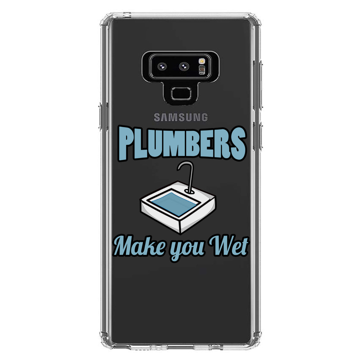 Plumbers Make You Wet Clear Shockproof iPhone Case, view 11