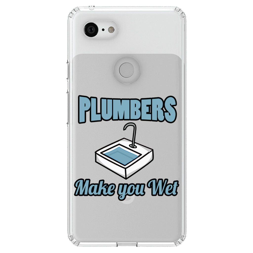 Plumbers Make You Wet Clear Shockproof iPhone Case, view 22