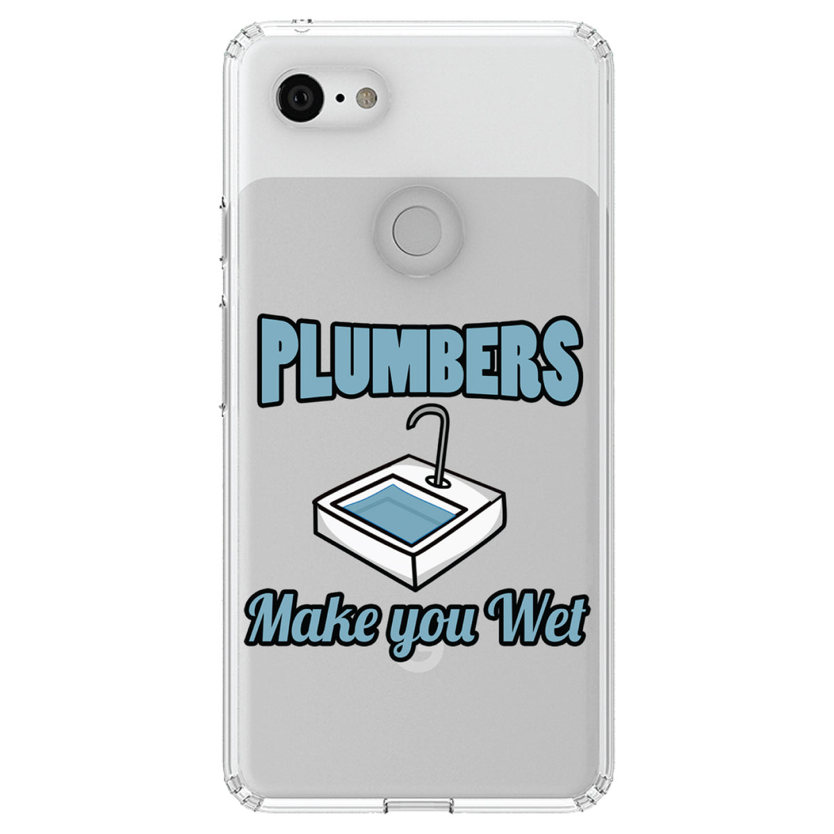 Plumbers Make You Wet Clear Shockproof iPhone Case, view 22