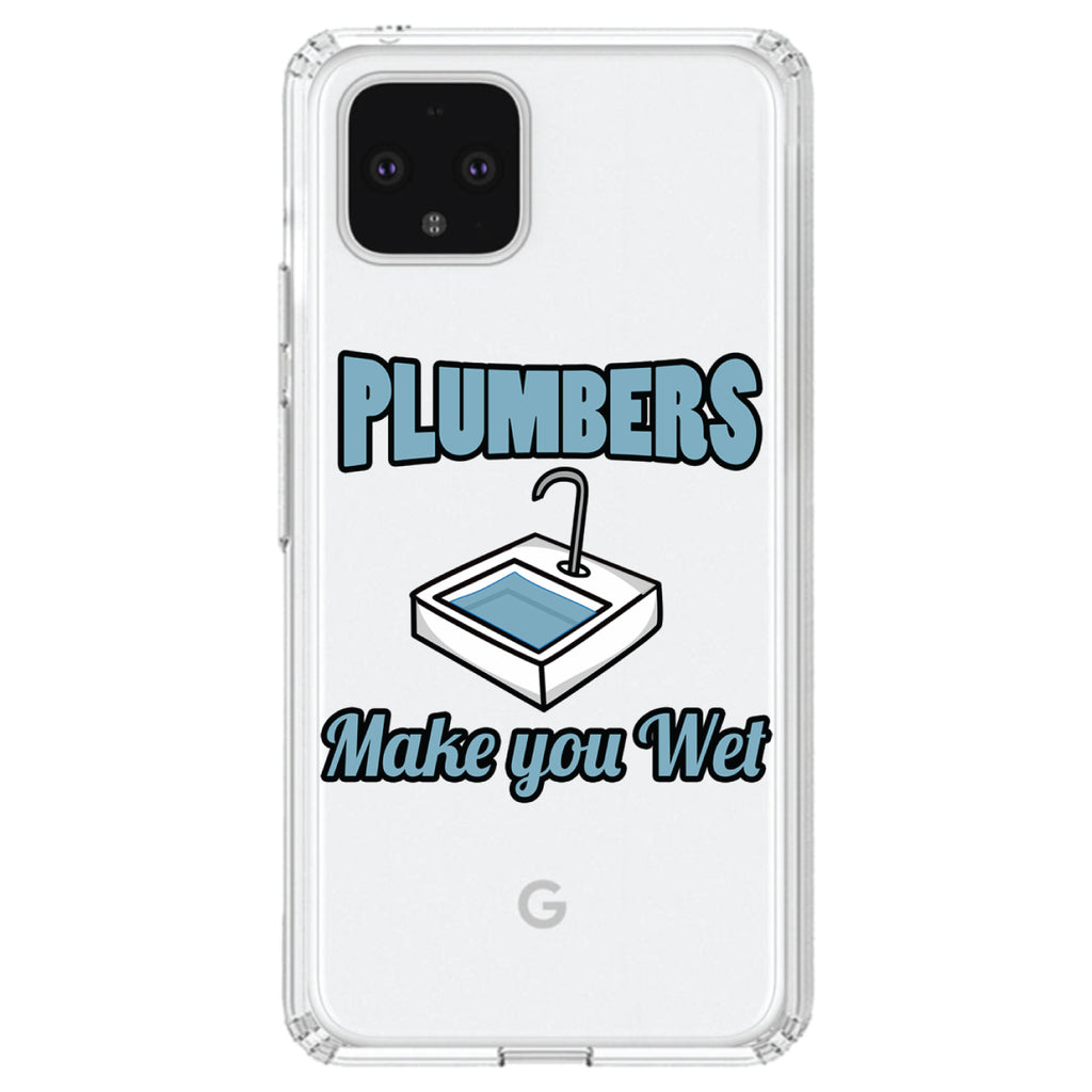 Plumbers Make You Wet Clear Shockproof iPhone Case, view 24