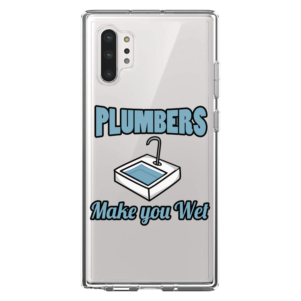 Plumbers Make You Wet Clear Shockproof iPhone Case, view 10