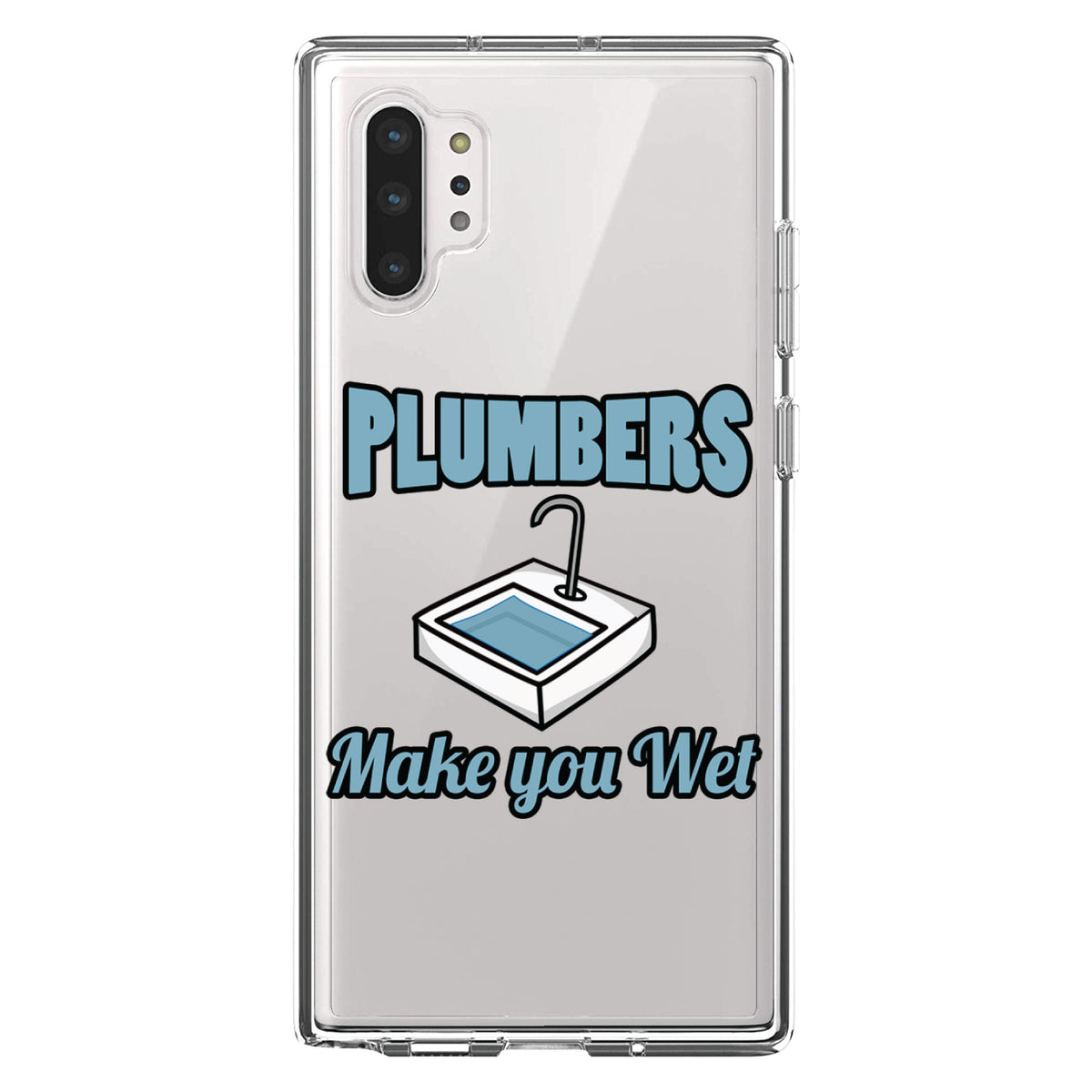 Plumbers Make You Wet Clear Shockproof iPhone Case, view 10