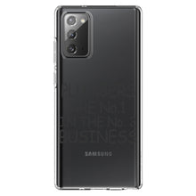 DistinctInk® Clear Shockproof Hybrid Case for Apple iPhone / Samsung Galaxy / Google Pixel - Plumbers #1 in the #2 Business