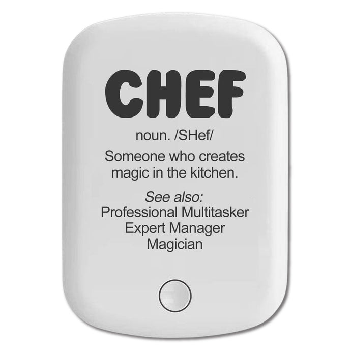 DistinctInk Magnetic Battery Pack, Wireless Portable Charger with USB-C Cable, Compatible with MagSafe iPhone 14 / 13 / 12 Series - Chef Definition - Magic in the Kitchen