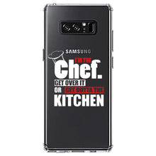 DistinctInk® Clear Shockproof Hybrid Case for Apple iPhone / Samsung Galaxy / Google Pixel - I'm the Chef Get Over it