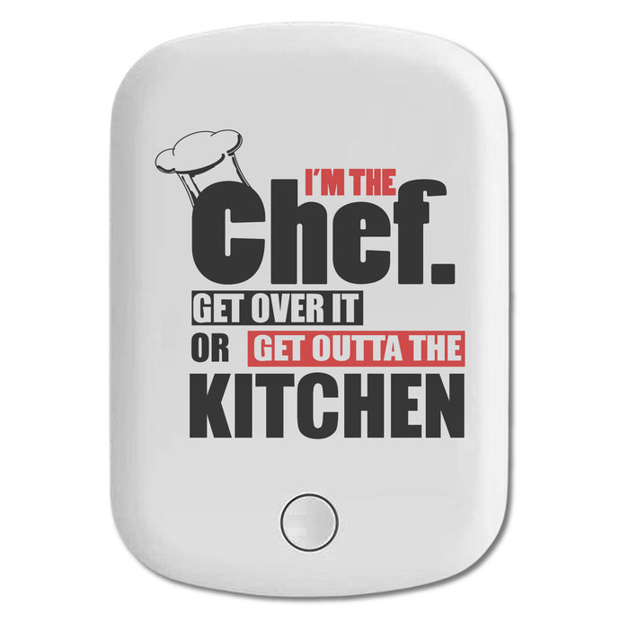 DistinctInk Magnetic Battery Pack, Wireless Portable Charger with USB-C Cable, Compatible with MagSafe iPhone 14 / 13 / 12 Series - I'm the Chef Get Over it