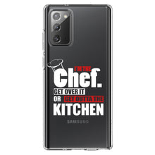 DistinctInk® Clear Shockproof Hybrid Case for Apple iPhone / Samsung Galaxy / Google Pixel - I'm the Chef Get Over it
