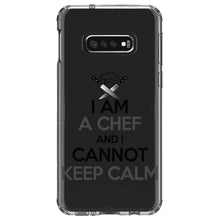 DistinctInk® Clear Shockproof Hybrid Case for Apple iPhone / Samsung Galaxy / Google Pixel - I Am the Chef Cannot Keep Calm