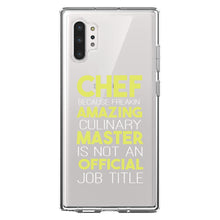 DistinctInk® Clear Shockproof Hybrid Case for Apple iPhone / Samsung Galaxy / Google Pixel - Chef Amazing Culinary Master