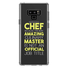 DistinctInk® Clear Shockproof Hybrid Case for Apple iPhone / Samsung Galaxy / Google Pixel - Chef Amazing Culinary Master