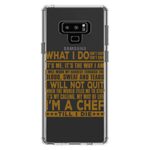 DistinctInk® Clear Shockproof Hybrid Case for Apple iPhone / Samsung Galaxy / Google Pixel - Chef - What I Do Isn't Easy